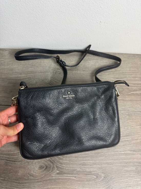 kate spade Handbags - Kate Spade Black Pebbled Leather Crossbody Bag